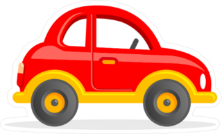 Cartoon Toy Car Sticker