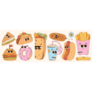 Cartoon Treats Sticker Sheet