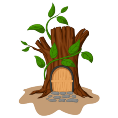 Cartoon Tree House Sticker