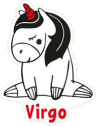 Cartoon Virgo Sticker