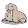 Cartoon Walrus Sticker