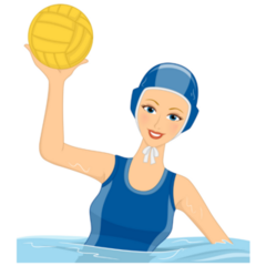 Cartoon Water Polo Sticker