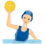 Cartoon Water Polo Sticker