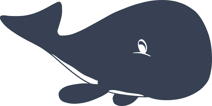 Cartoon Whale Sticker