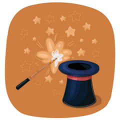 Cartoon Wizard Magic Sticker