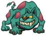 Cartoon Zombie Dog Sticker