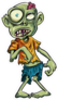 Cartoon Zombie With Lazy Eye Sticker