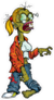 Cartoon Zombie Woman With Glasses Sticker