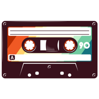 Cassette Tape Retro Mixtape 90s Sticker 