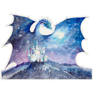 Castle Guard Watercolor Sticker