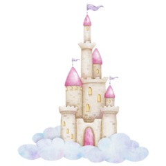 Castle In Clouds Sticker