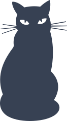 Cat Sitting With Big Eyes Sticker