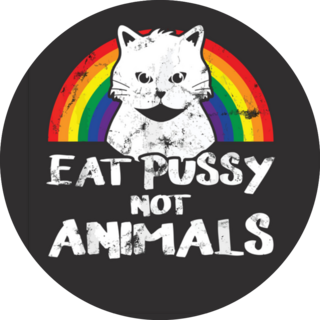 Cat Veganism Lgbtq Vegan Rainbow Funny Sticker