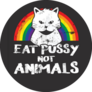 Cat Veganism Lgbtq Vegan Rainbow Funny Sticker