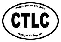 Cataloochee Ski Area Oval Sticker