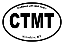 Catamount Ski Area Oval Sticker