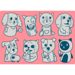 Cats & Dogs Sticker Sheet