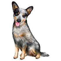 Cattle Spotted Dog Sticker