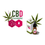 Cbd Cannabinoids Products By Cbd Molecule Sticker