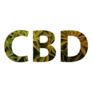 Cbd Cannabis Leaves Lettering Sticker