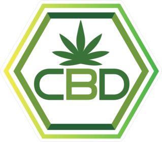 CBD Cannabis Logo Sticker