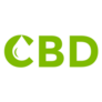 Cbd Drop Marijuana Lettering Logo Sticker