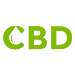 Cbd Drop Marijuana Lettering Logo Sticker