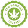Cbd Hamp Oil Label, Thc Free Icon Sticker