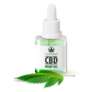 Cbd Oil Bottle With Leaf Sticker