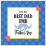 Celebrate Fathers Day Mustache Sticker