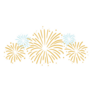 Celebrating Party Fireworks For New Years Celebration Sticker 