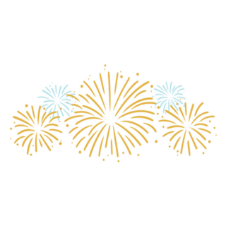 Celebrating Party Fireworks For New Years Celebration Sticker 