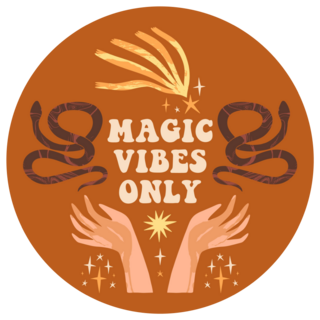 Celestial  Boho Magic Vibes Only Sticker
