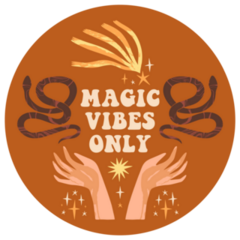 Celestial  Boho Magic Vibes Only Sticker
