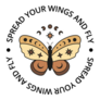 Celestial Butterfly Spread Your Wings Sticker