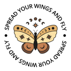Celestial Butterfly Spread Your Wings Sticker