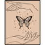 Celestial Magic Butterfly Hands Sticker