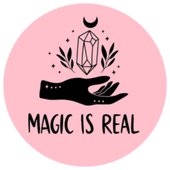 Celestial Magic Is Real Crystal Sticker