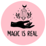Celestial Magic Is Real Crystal Sticker