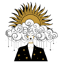 Celestial Sun Goddess Sticker