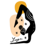 Celestial Yoga Woman Sticker