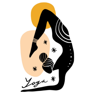 Celestial Yoga Woman Sticker