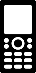 Cell Phone Outline Sticker