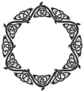 Celtic Circle Border Stencil Sticker