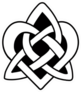 Celtic Heart Knot In Black Sticker