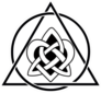 Celtic Heart Knot In Circle And Triangle Sticker
