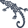Celtic Knot Gecko Sticker