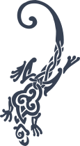 Celtic Knot Lizard Sticker