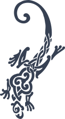 Celtic Knot Lizard Sticker