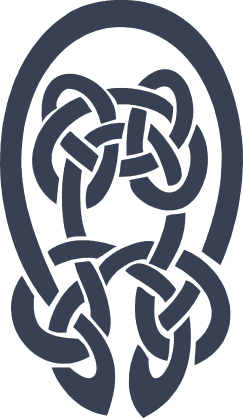 Celtic Knot Oval Sticker